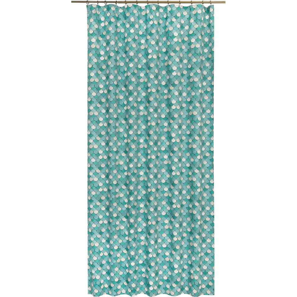 Штора на ленте «Мозаика», 160x280 см, геометрия, цвет бирюзовый GARDEN STLM-2015347