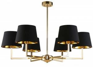 Подвесная люстра Crystal Lux Conte SP6 черная CRYSTAL LUX ДИЗАЙНЕРСКИЕ, CONTE 056884 Черный