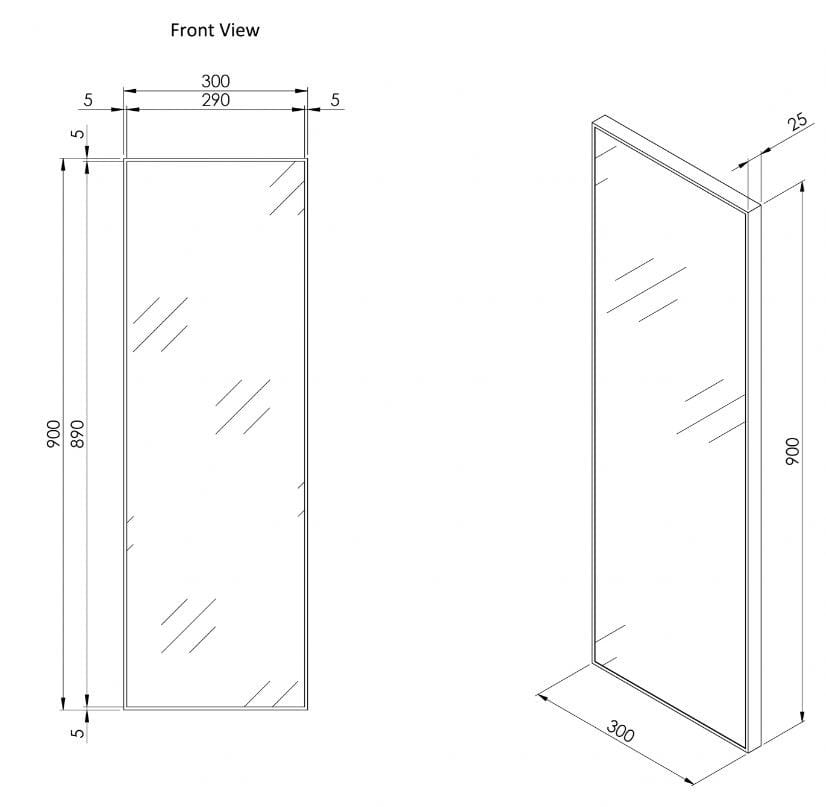 Прямоугольное зеркало с рамой стены LUSSO Luxe ARCH-00052298 - Вид №5
