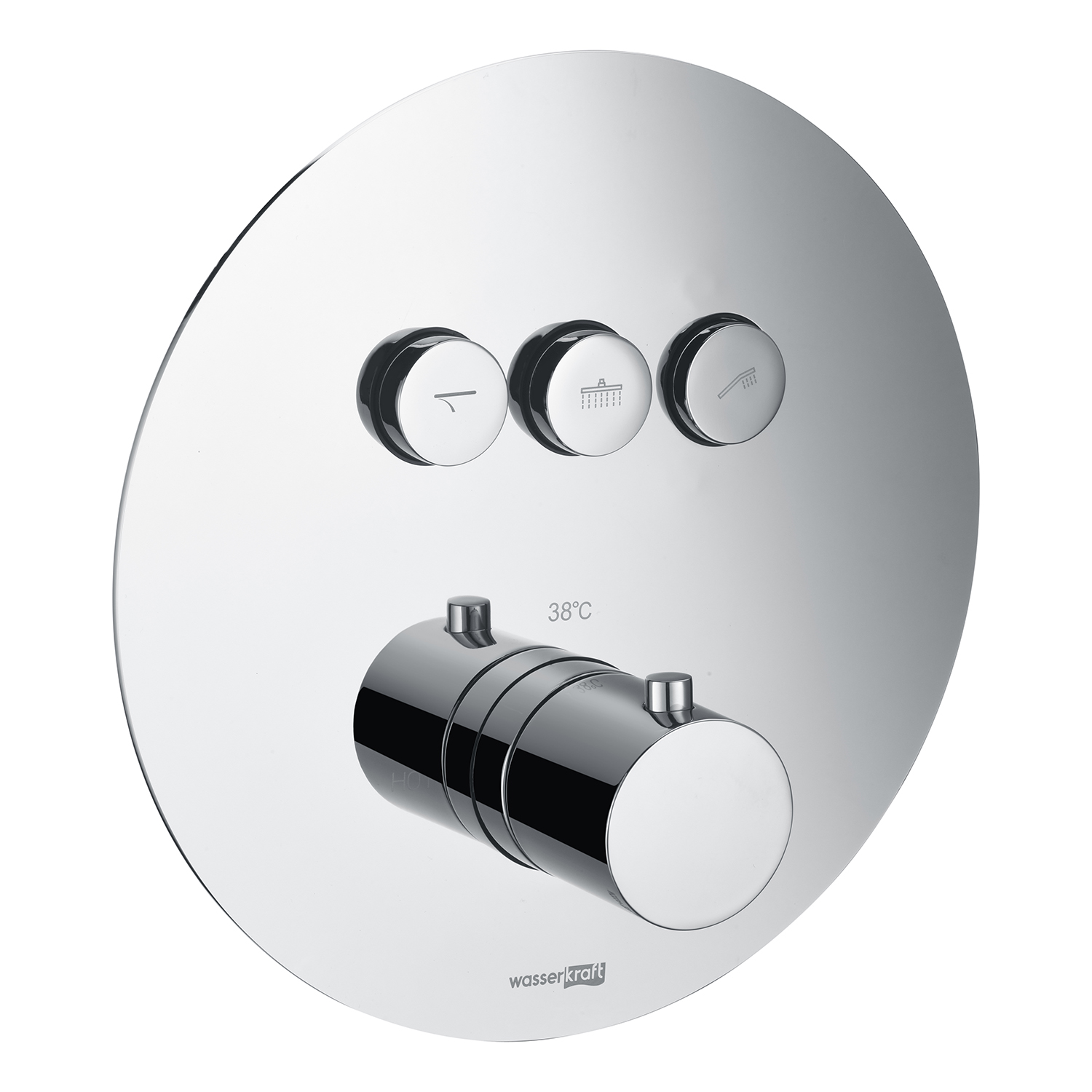 5844 Thermo Dinkel Термостатический смеситель для ванны и душа WasserKRAFT Dinkel 5800 