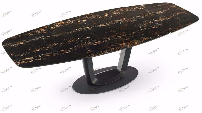 Calligaris Раздвижной стол с керамической столешницей под мрамор sun-id-1455469