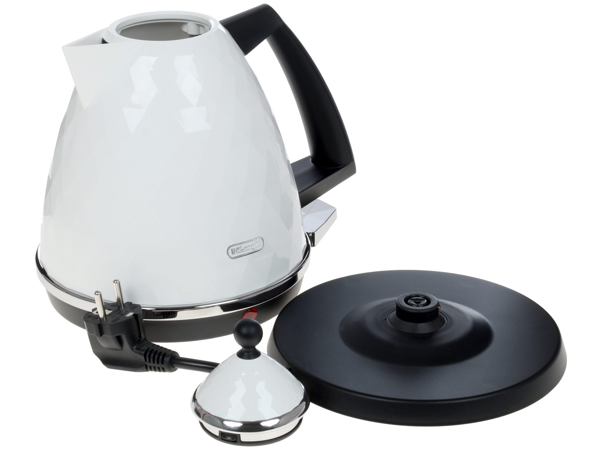1253184 Электрочайник DeLonghi KBJ2001.W белый STDN-0132589 - Вид №3