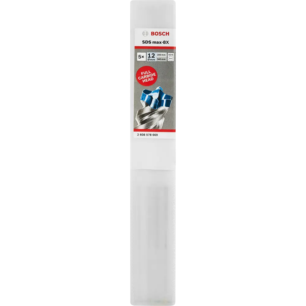 Бур по бетону SDS-max Bosch SDS Max-8X 2608578669 12x340 мм, 5 шт. 83495199 STLM-2052573 BOSCH PROFESSIONAL  - Вид №3