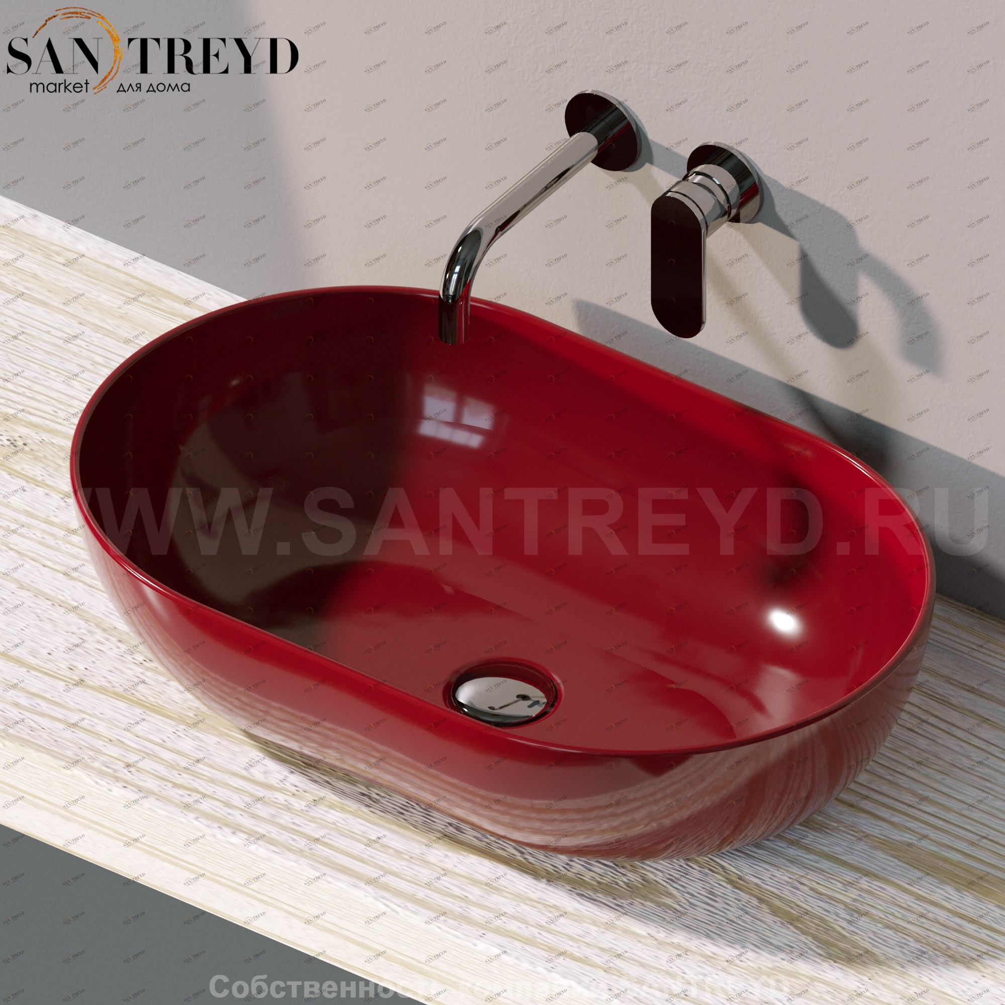 AP62A3011 Накладная раковина на столешницу  овальная Ceramica Flaminia App