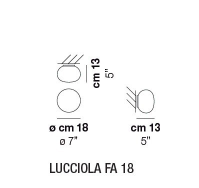 Vistosi Lucciola FA 18 LUCCIOLAFA18 потолочный 111432 - Вид №2