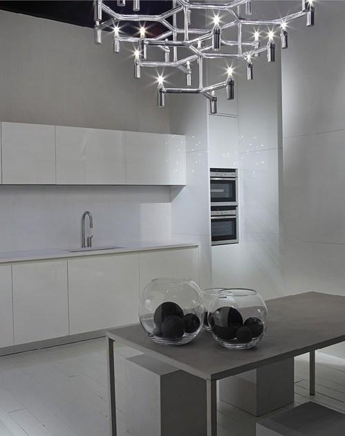 RIFRA Глянцевая белая лакированная кухня Line sun-id-1481454 - Вид №9