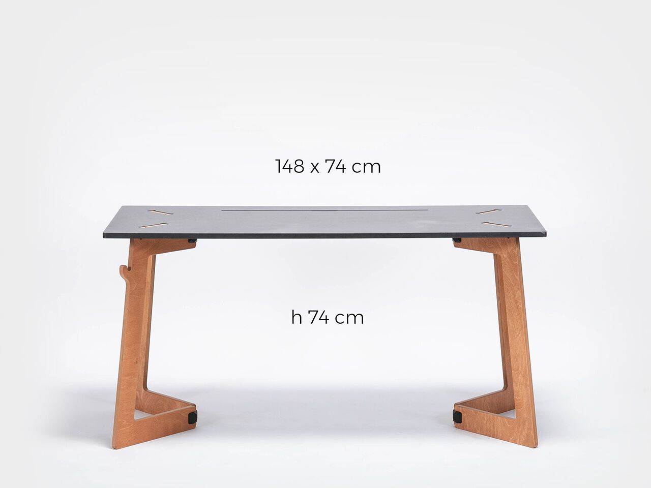 Рабочий прямоугольный стол с системой кабельных втулок Esposit Karya ARCH-00011375 - Вид №1