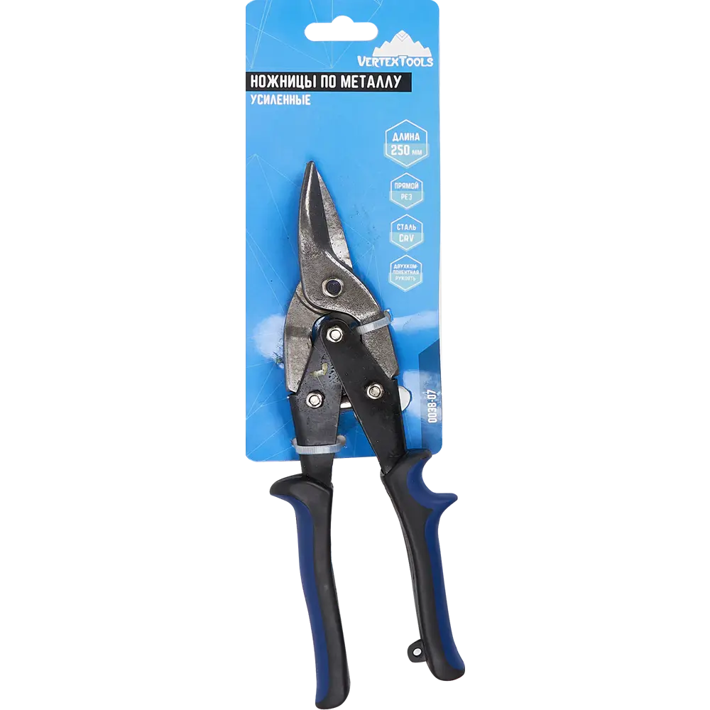 Ножницы по металлу прямой рез Vertextools 0038-07 до 1.2 мм, 250 мм STLM-2062040 - Вид №2