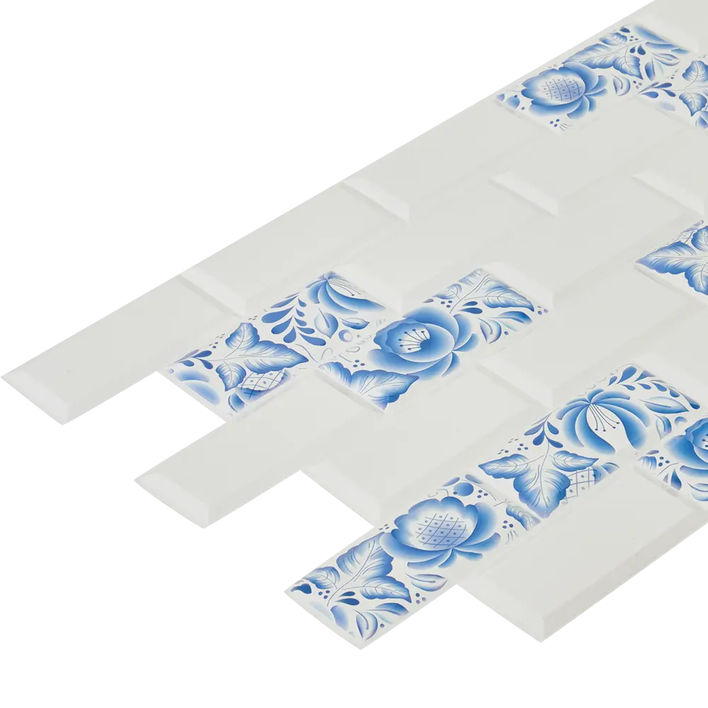 Панель ПВХ листовая 0.3 мм 966х484 мм Гжель 0.47 м² GRACE STLM-2019667 - Вид №1