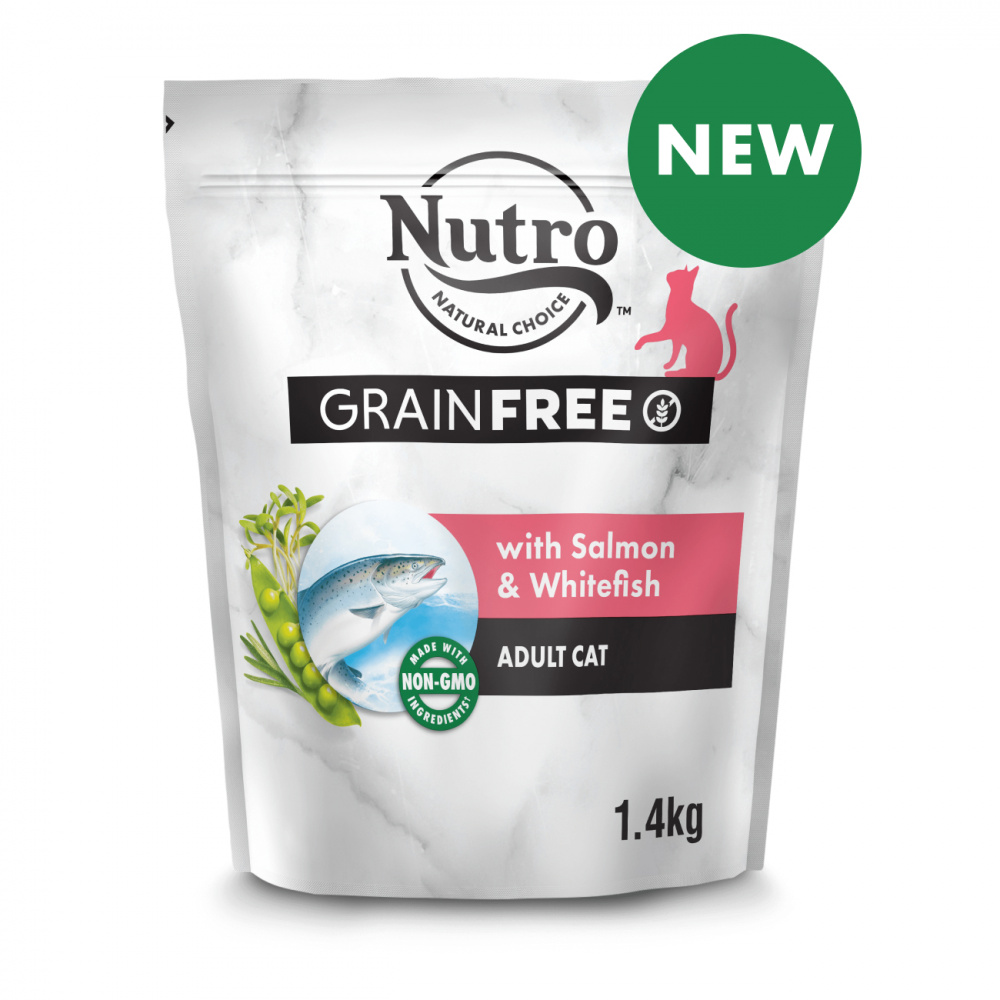 ПР0059466 Корм для кошек с лососем, белой рыбой и экстрактом розмарина сух. 1,4кг NUTRO  - Вид №1