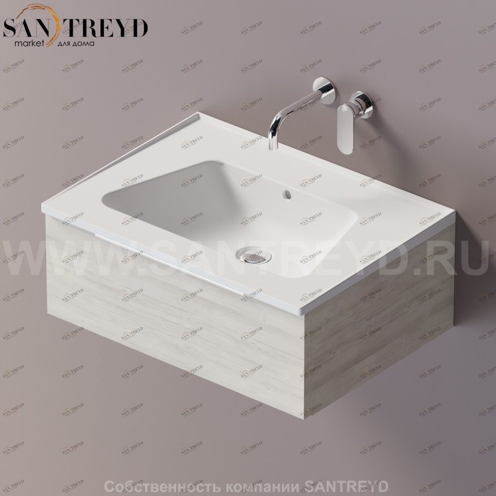 Flaminia BLOOM Тумба под раковину 70 см с 1 ящиком BBX991.WW Ceramica Flaminia