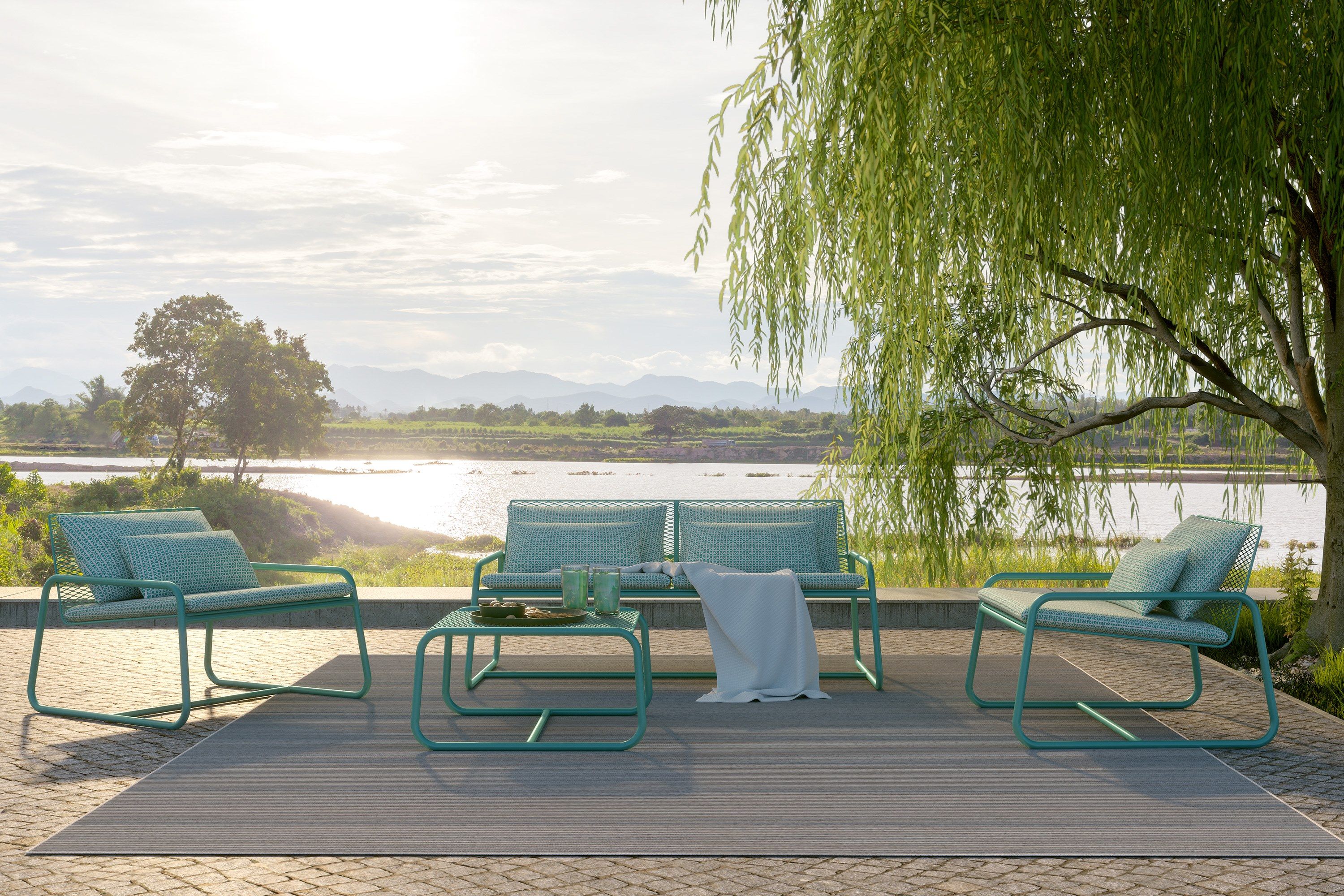 Металлическая квадратная Садовая подставка для ног MEMEDESIGN Лолита ARCH-00069191 - Вид №3