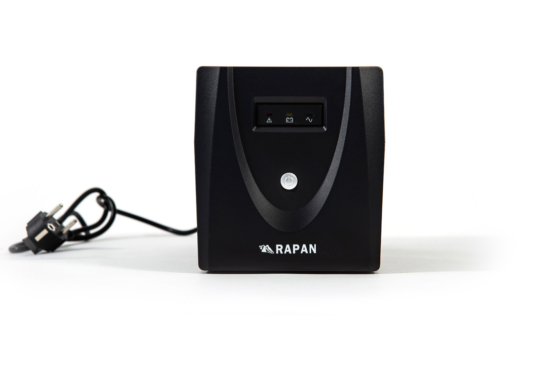 RAPAN-UPS 1000 power supply 220v 1000va / 600w meander with battery 2x7ah interactive Бастион  - Вид №1