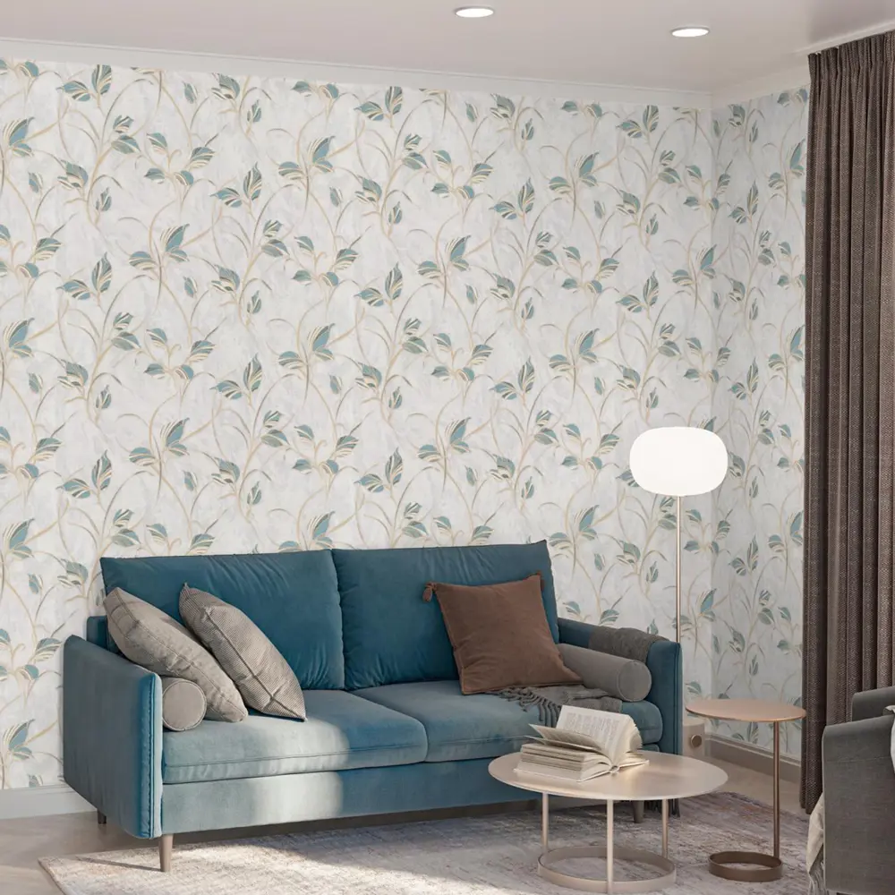 Флизелиновые обои Palitra Home Pro-Fleur в изумрудных тонах 89391374 Protect-fleur STLM-1331652 - Вид №3