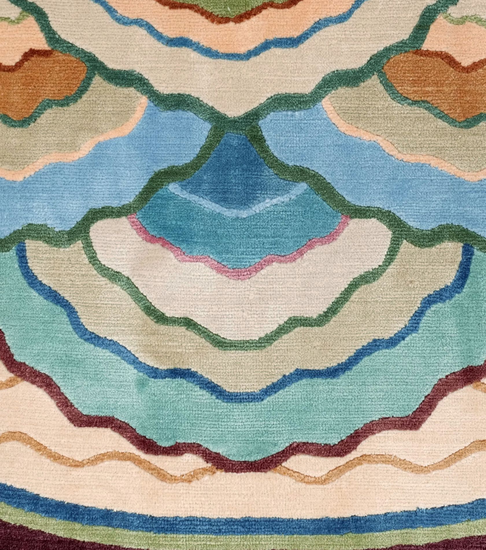 Круглый шелковый ковер ручной работы Tapis Rouge Archive ARCH-00066201 - Вид №1