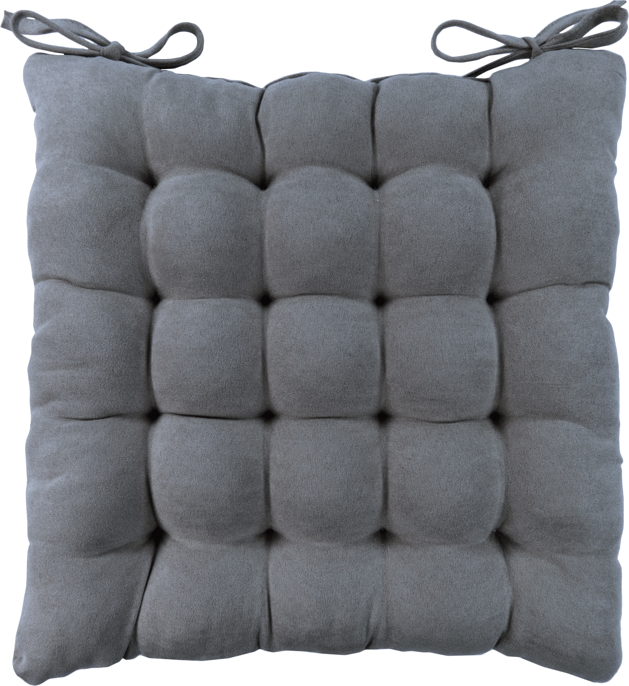 LINEN WAY Сидушка для стула серебристая квадратная 38х38 см 89087184