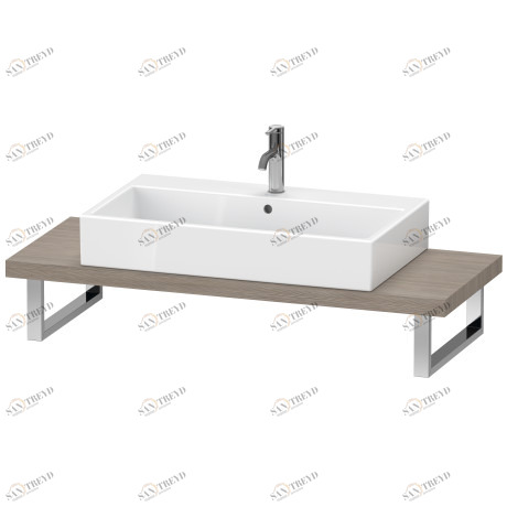 BR100C03131 Brioso Консоль для накладной и встраиваемой сверху раковины компакт Сосна серебристая, декор Duravit