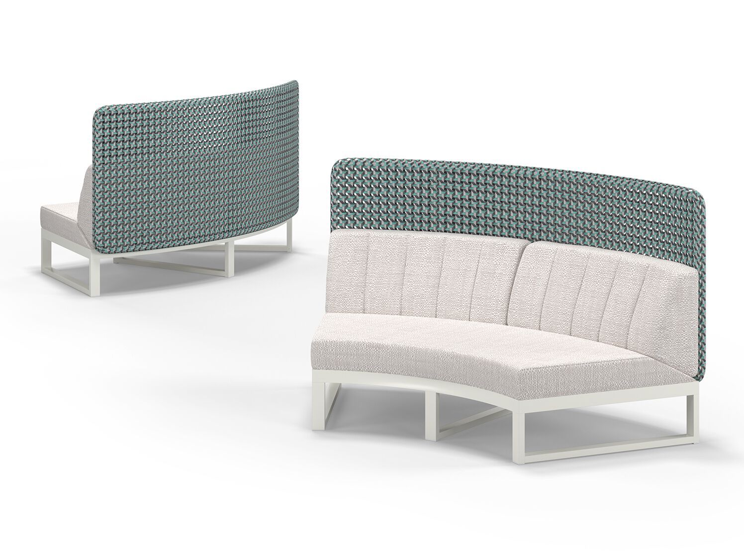 Модульный изогнутый садовый диван с высокой спинкой MAMAGREEN Munia ARCH-00046147 - Вид №7