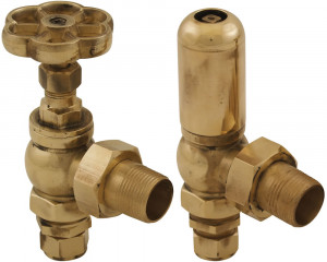 HAN014 Впускной ручной радиаторный клапан Daisy Wheel 15 мм (латунь) Сarronheating