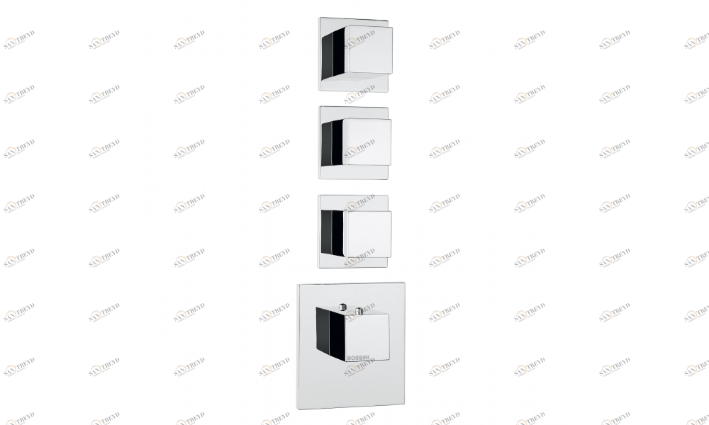 Z032205 + Z030273000 Смеситель & запорный кран Cube 6 Outlets (with diverter) HP BOSSINI 