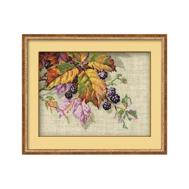 0990 Набор для вышивания Ягоды ежевики 26 х 20 см RIOLIS Сотвори Сама 