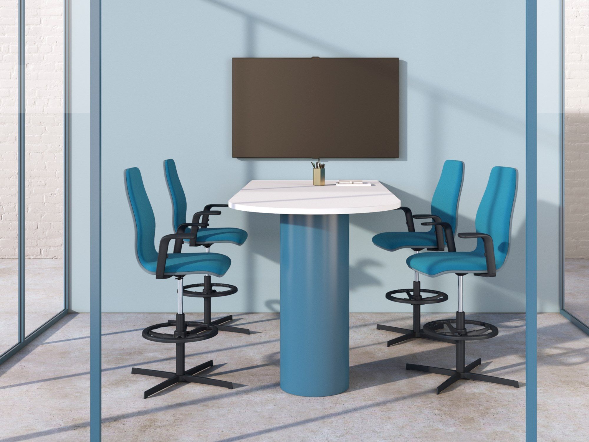 4-спицевый поворотный офисный стул со спинкой SITLOSOPHY® ARCH-00139186 - Вид №4