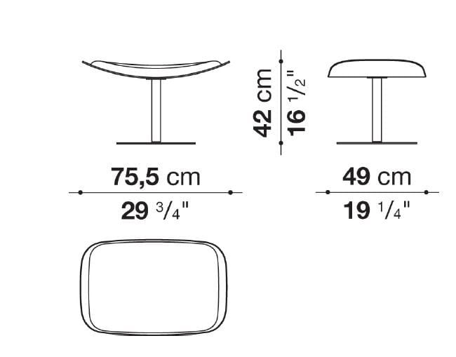Мягкая подставка для ног B&B Italia Almora ARCH-00058376 - Вид №3