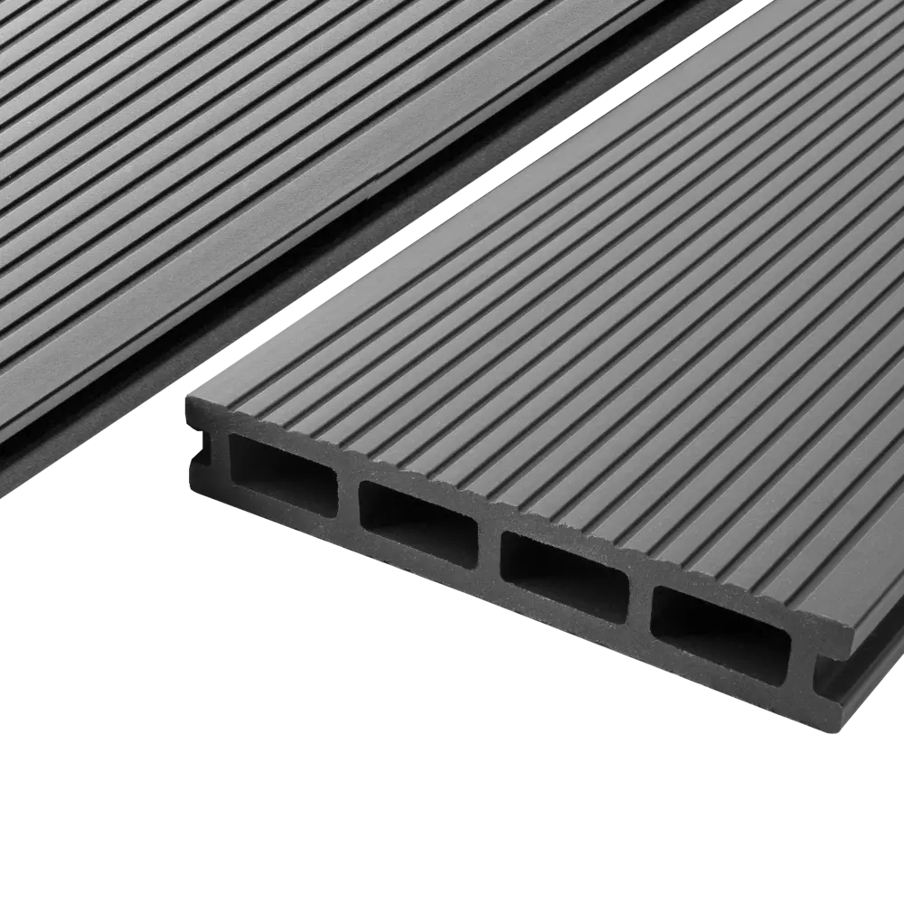 Террасная доска ДПК T-Decks цвет Серый 3000x150x25 мм двусторонний вельвет 0.6 м² STLM-2140529 - Вид №3