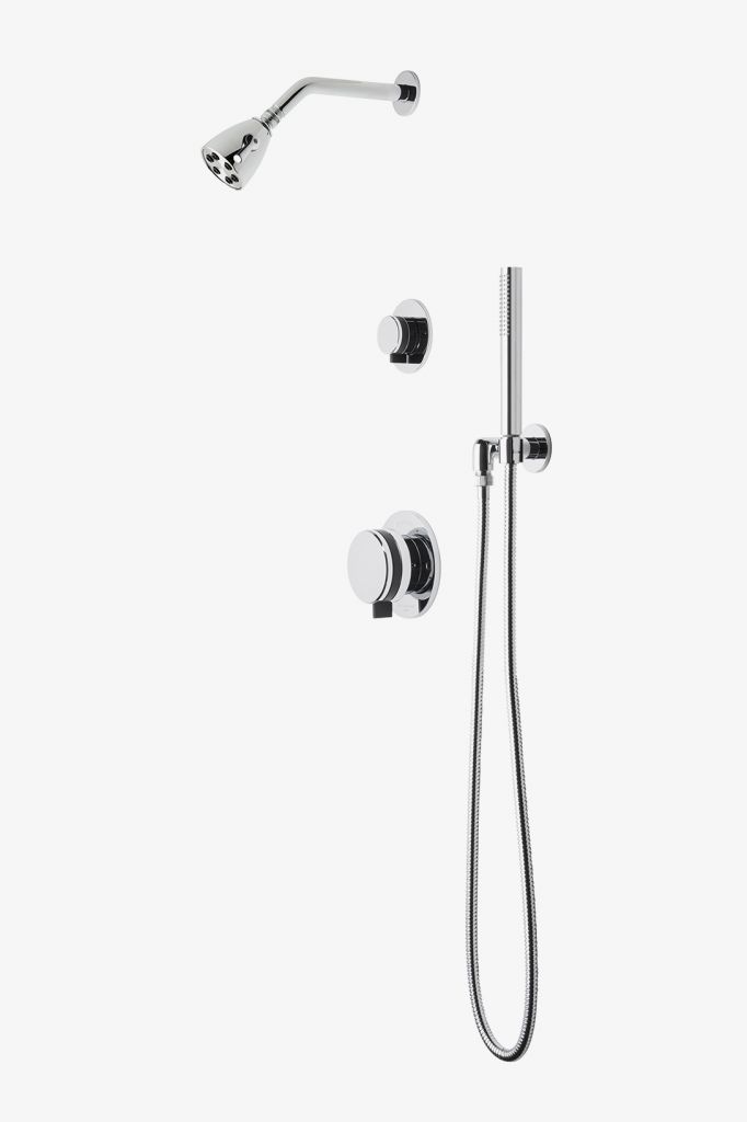 DBSP07 Душевая система с балансировкой давления в децибелах с головкой 2 3/4 дюйма, ручным душем и ручкой с переключателем Waterworks 