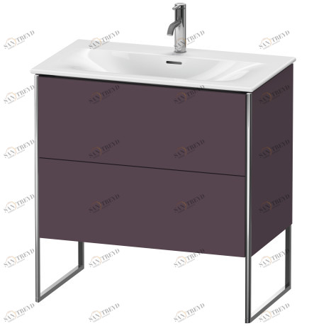 XS452409494 XSquare Тумбочка напольная Баклажан шелковисто-матовый лак Duravit