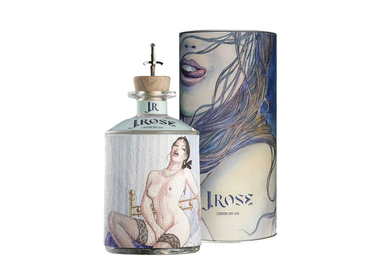 Бутылка джина с этикеткой ручной работы J.Rose J. Rose London Dry Gin ARCH-00028419