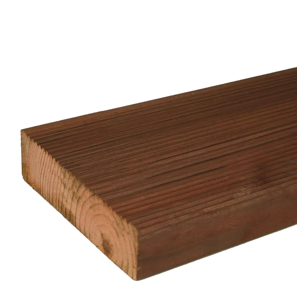 Террасная доска хвоя сорт Оптима 43x140x6000 мм двусторонний вельвет 0.84 м² РУСШПАЛА STLM-2196813