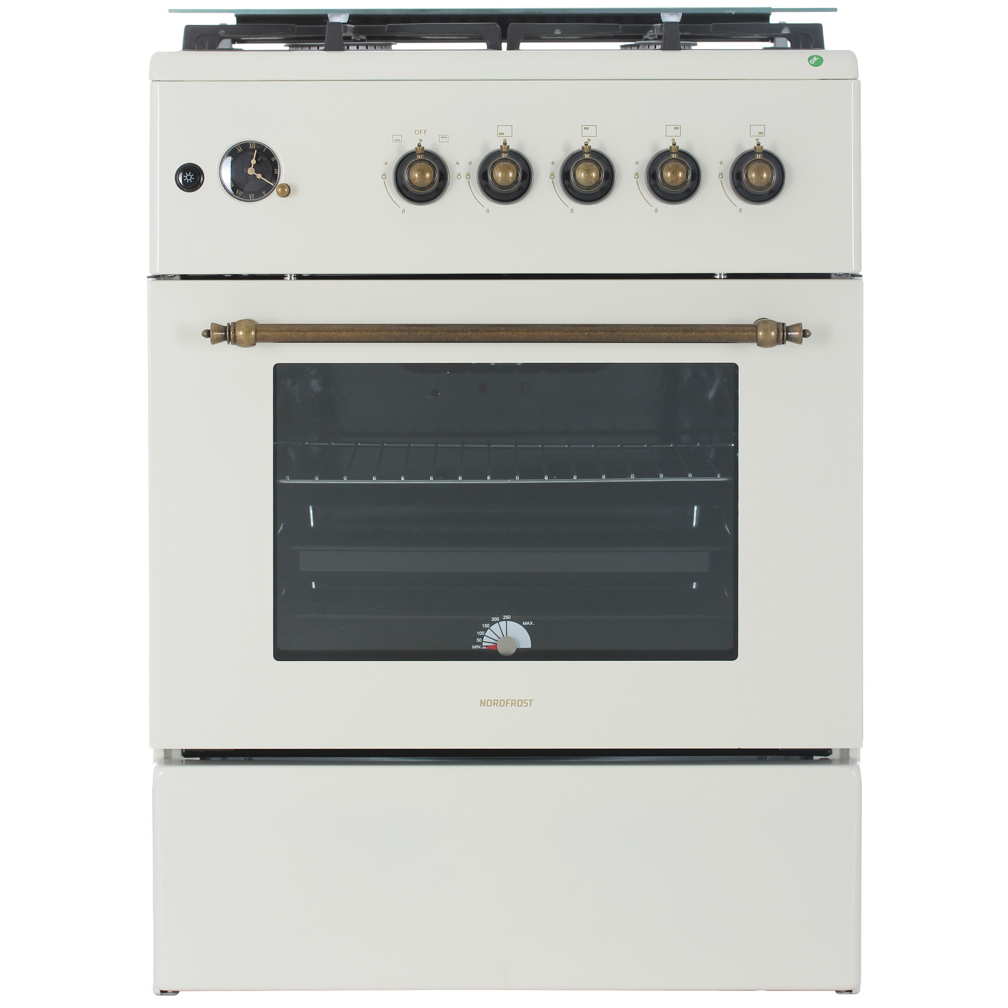 9016706 Газовая плита NORDFROST GG 6064 YR бежевый STDN-0056906