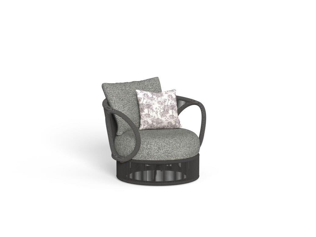 Тканевое вращающееся садовое кресло с подлокотниками Talenti Karen ARCH-00150077 - Вид №2