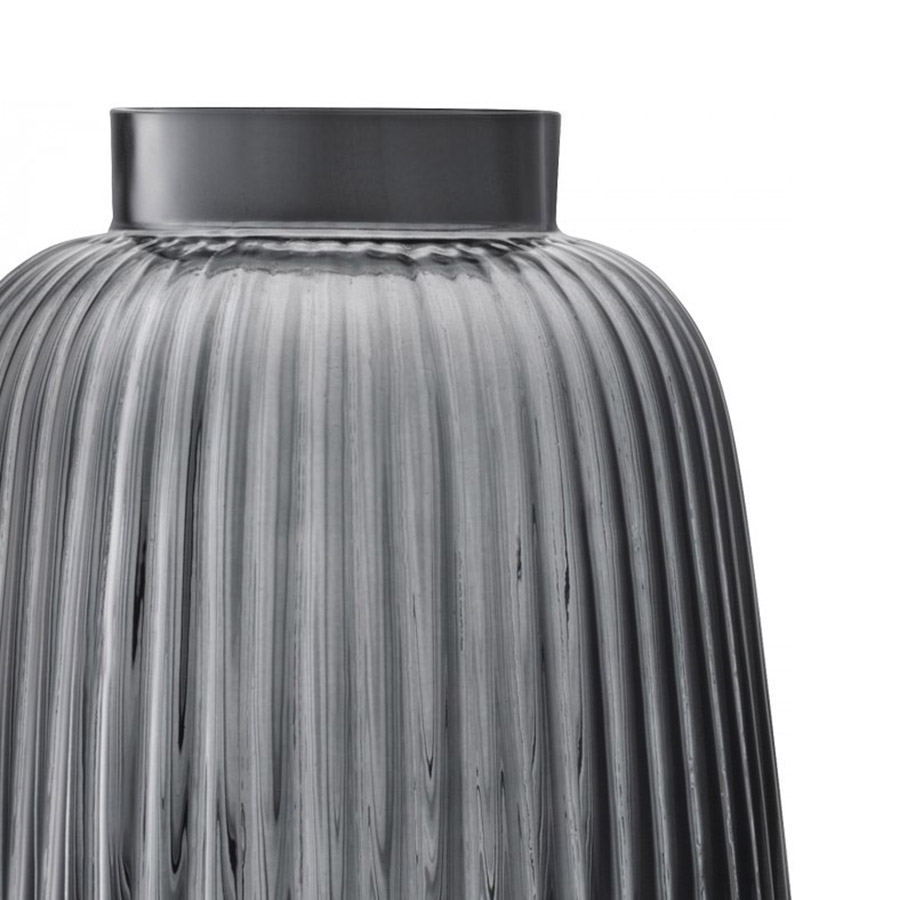 G1399-26-847 Ваза pleat 26 см серая LSA International  - Вид №3