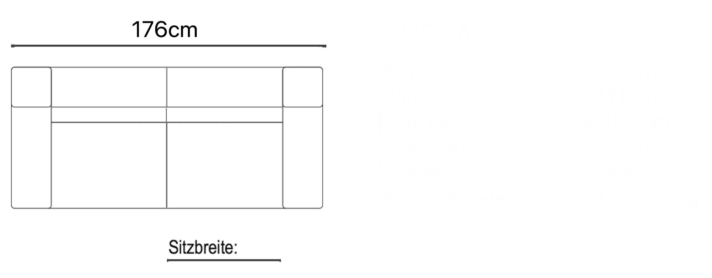 2-местный тканевый диван Sofanella ARCH-00150937 - Вид №7