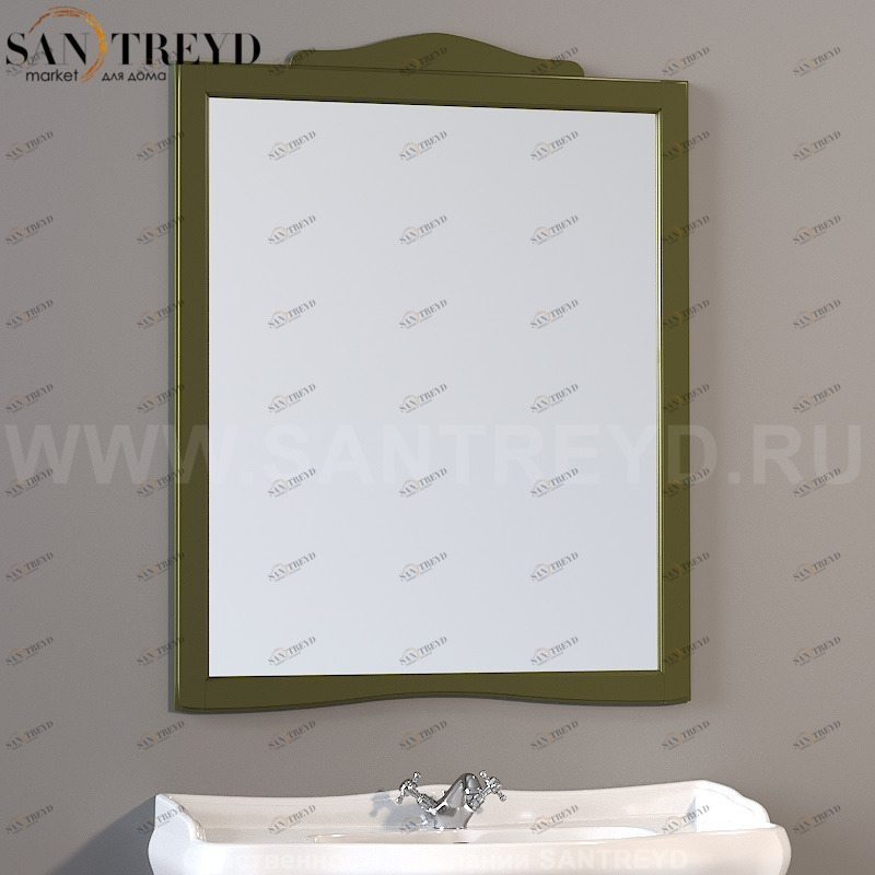 734552 Зеркало с рамой 92x116. Retro Kerasan