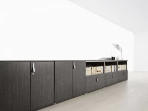 Citterio Низкая офисная мебель из меламина с распашными дверями