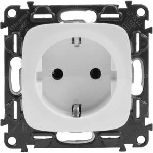 Розетка Legrand Valena Allure 2 контакта с заземлением цвет белый 82169352 STLM-2147174