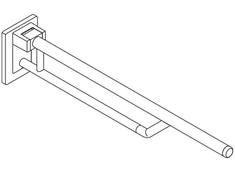 950.50.13099 Двойная опорная рейка на петлях HEWI Stützen  - Вид №5