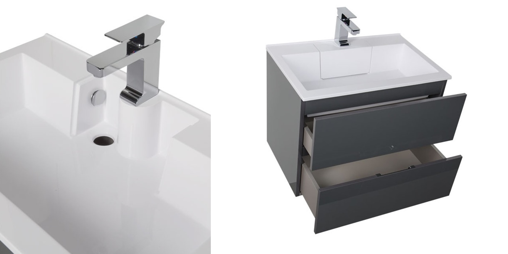 Комплект мебели Aquanet Алвита 70 серый антрацит 0184580 - Вид №5