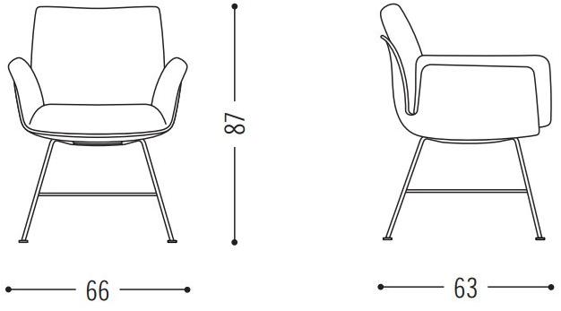COR Стул с подлокотниками Alvo sun-id-1349493 - Вид №4