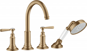 16550140 Смеситель на край ванны на 4 отверстия с рычажными ручками AXOR MONTREUX