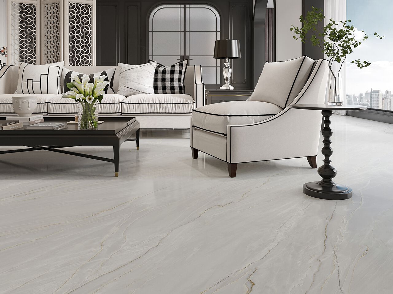 Мраморный пол / покрытие GANI MARBLE TILES FIOR DI BOSCO LUNA ARCH-00008307