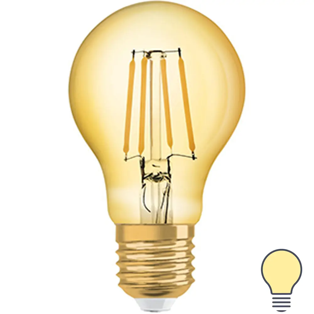 Лампа светодиодная Osram филаментная E27 220-240 В 6.5 Вт/824 груша 725 Лм STLM-2094948