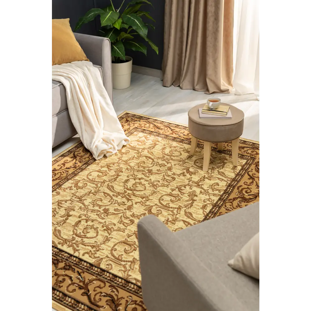 Ковер полипропилен Лагуна D533К 60x110 см цвет бежевый MERINOS STLM-2043866 - Вид №4