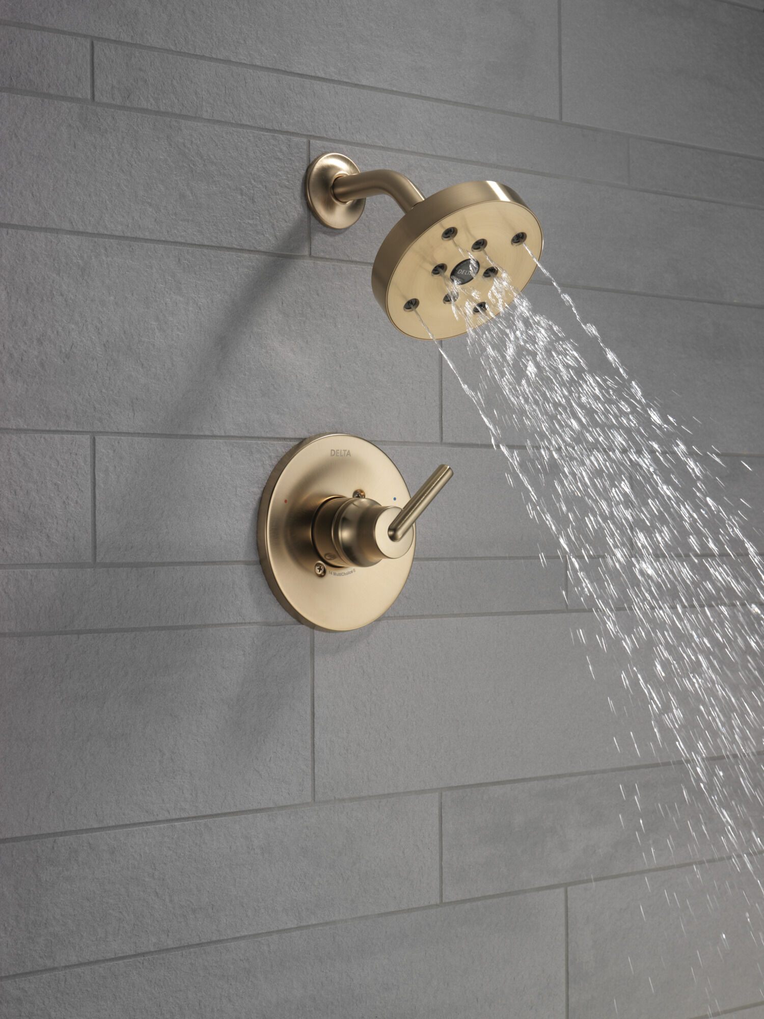 T14259-CZ Накладка для душа Monitor® 14 серии H2Okinetic® Delta Faucet Trinsic Шампанское бронза  - Вид №2