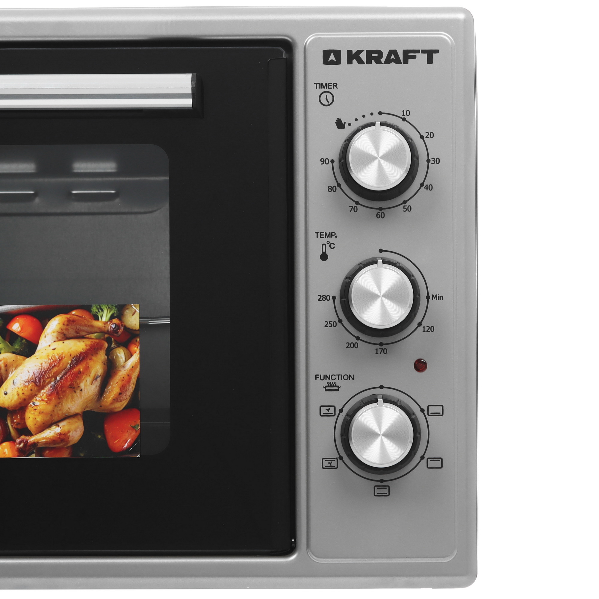 9131518 Мини-печь Kraft KF-MO 4806 FG серый STDN-0012045 - Вид №3