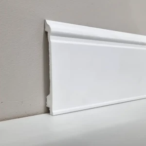 91554766 Плинтус напольный Winart PRO HDPS Ампир 002 Белый матовый 100x20x2000 мм STLM-0890965
