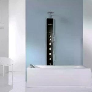 Душевая колонна CASCATA 2 Novellini CASCATA с изливом для ванны черная